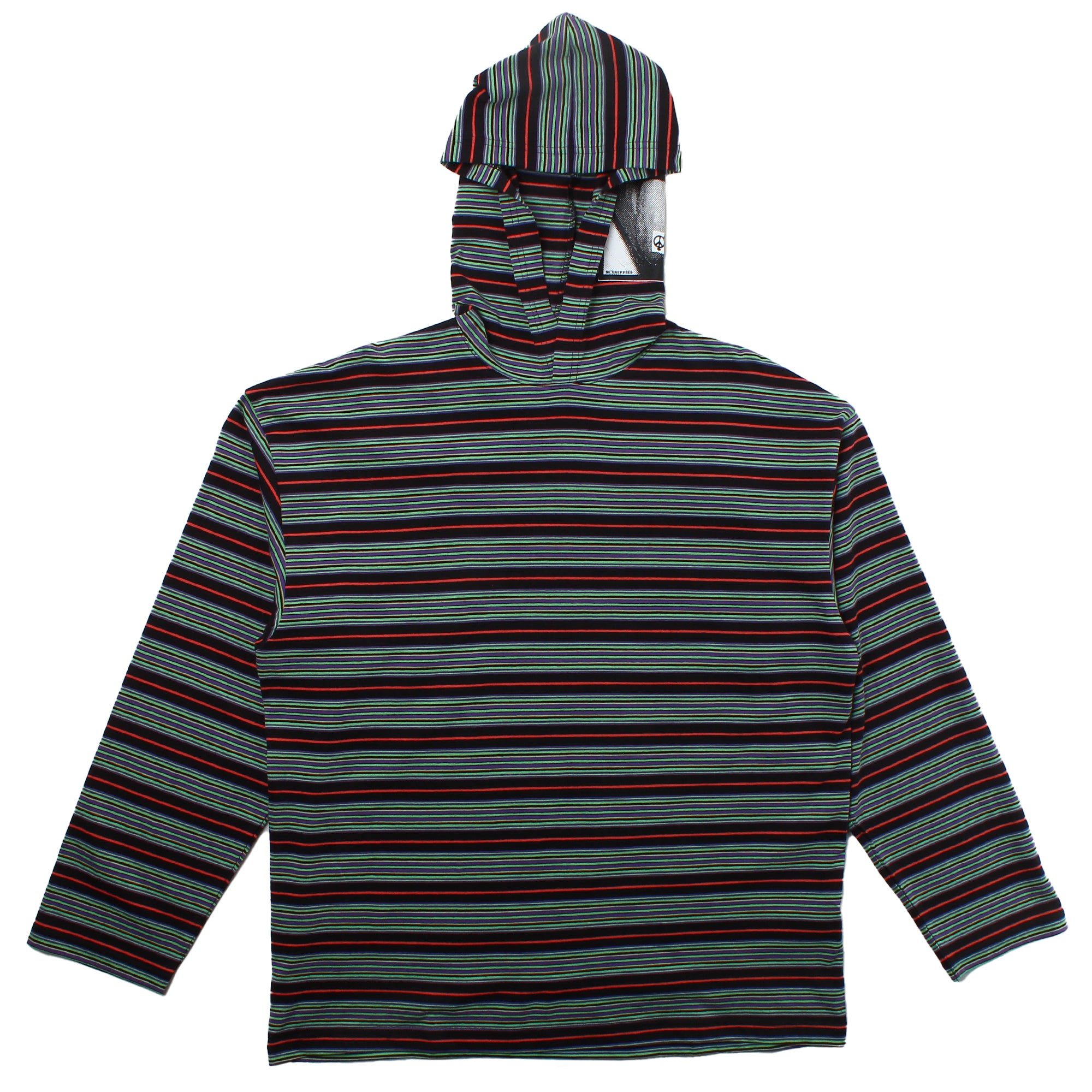 LQQK Studio x Sexhippies - Border Hooded L/S Tee - Multi