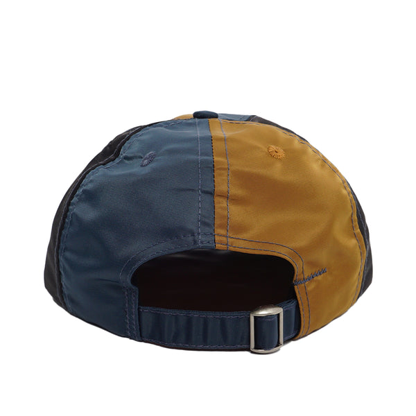 LQQK Studio - Tri-Colour Satin Cap - Amber/Navy/Black