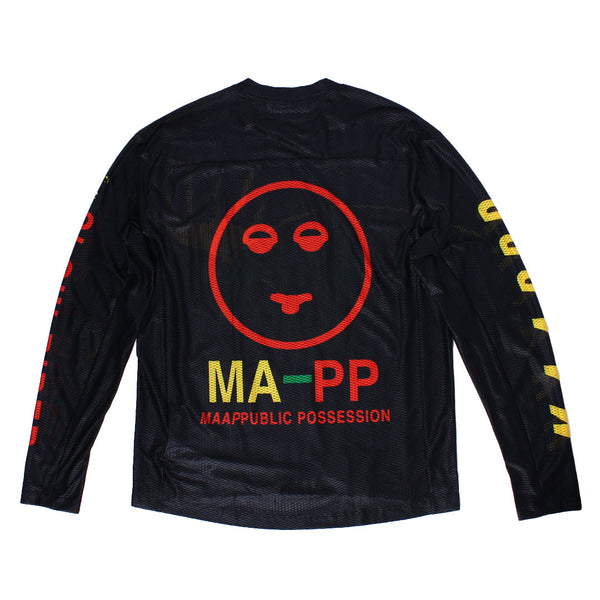 MAAP + Public Possession - Mesh Long Sleeve - Black