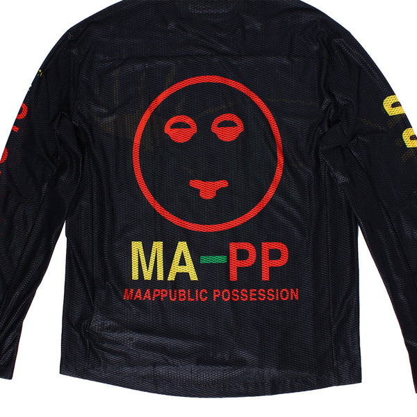 MAAP + Public Possession - Mesh Long Sleeve - Black
