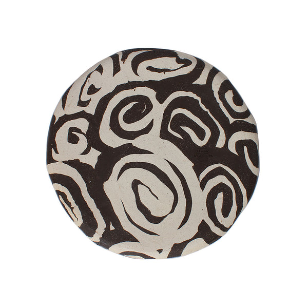 Mellow - Whirl Plate 10" - White & Brown