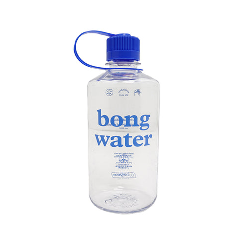 Mister Green - Bong Water Mini Wide Mouth Nalgene Bottle - Clear/Blue Cap