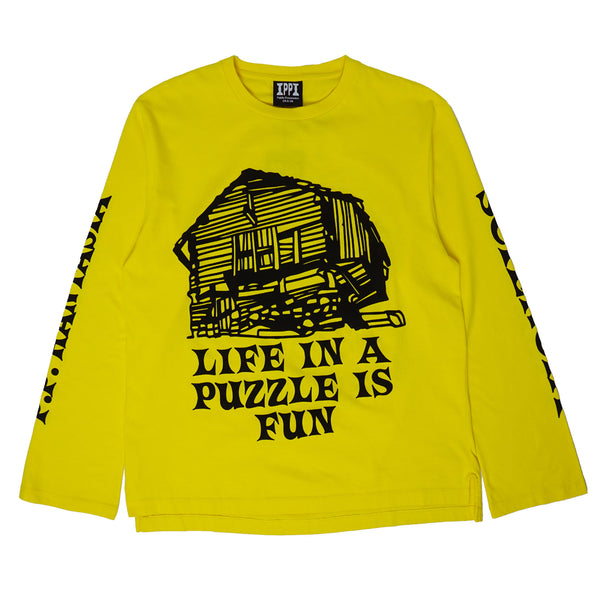 Public Possession - Phantasia Sciencia L/S T-shirt - Yellow