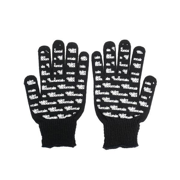 Quiet Mountain Cafe - Knitted Grip Gloves - Black