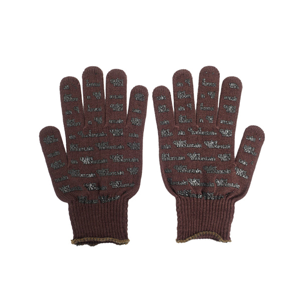 Quiet Mountain Cafe - Knitted Grip Gloves - Brown