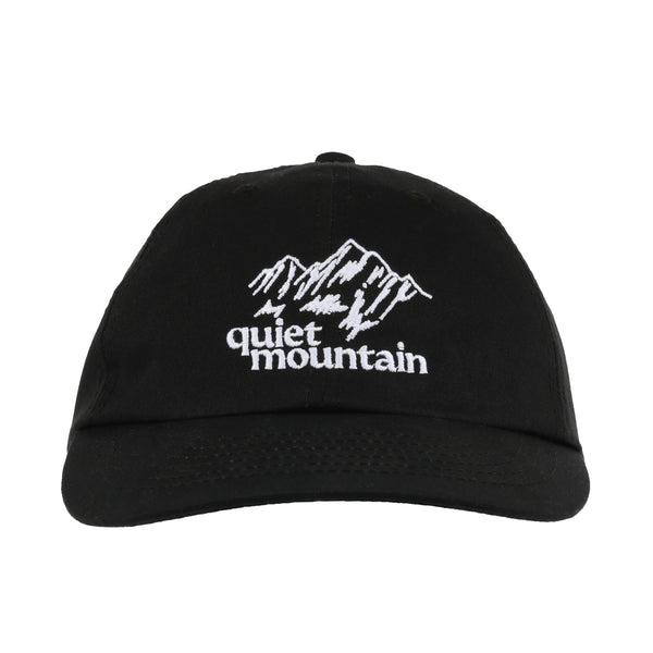 Quiet Mountain Cafe - 6-Panel Cap - Black