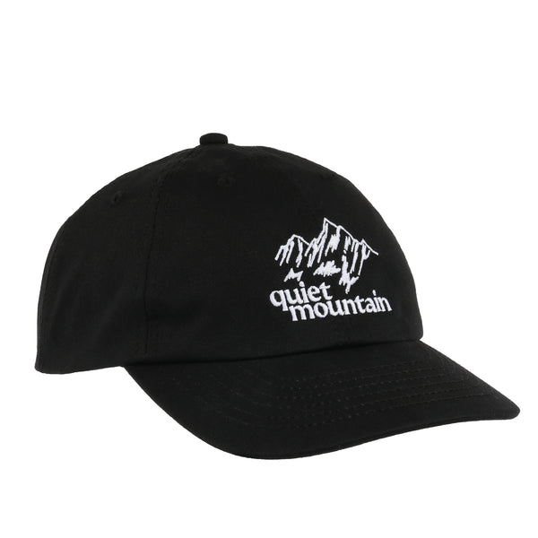 Quiet Mountain Cafe - 6-Panel Cap - Black