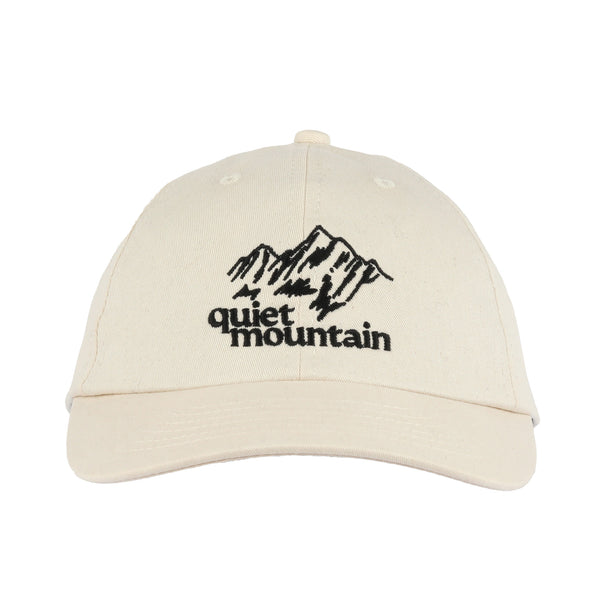 Quiet Mountain Cafe - 6-Panel Cap - Stone