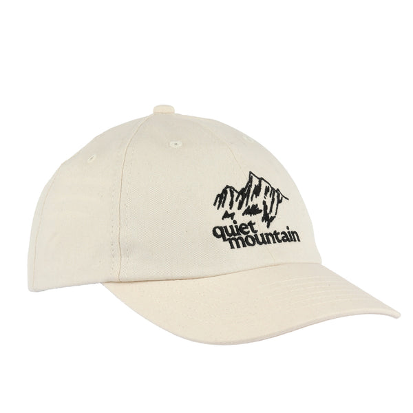 Quiet Mountain Cafe - 6-Panel Cap - Stone