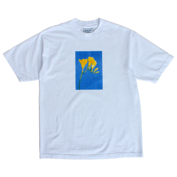 Alterior & Ryu Katsumata - Yellow Flowers That Look Like Musical Notes T-shirt - White