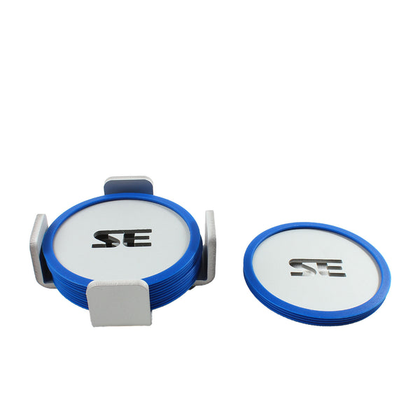 Standard Equipment - 3020 - Coaster Set - Black/Yellow/Blue