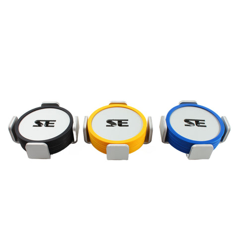 Standard Equipment - 3020 - Coaster Set - Black/Yellow/Blue