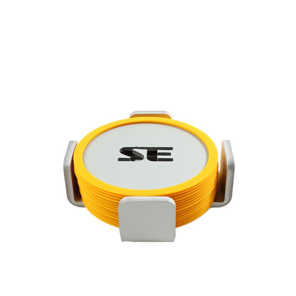 Standard Equipment - 3020 - Coaster Set - Black/Yellow/Blue