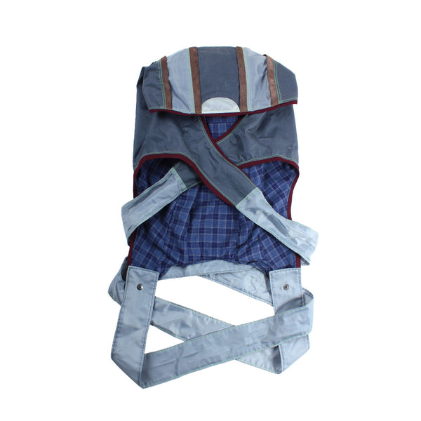 Seeing Red - Hood Bag - Blue/Brown