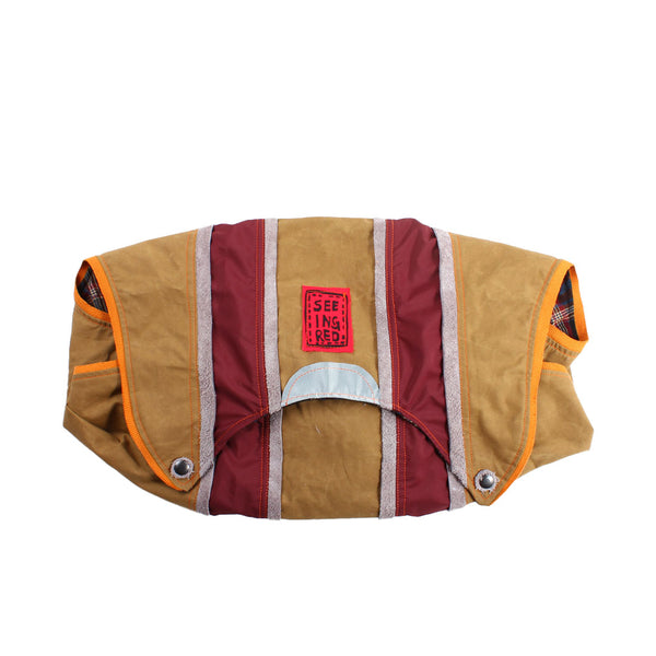 Seeing Red - Hood Bag - Brown/Burgundy