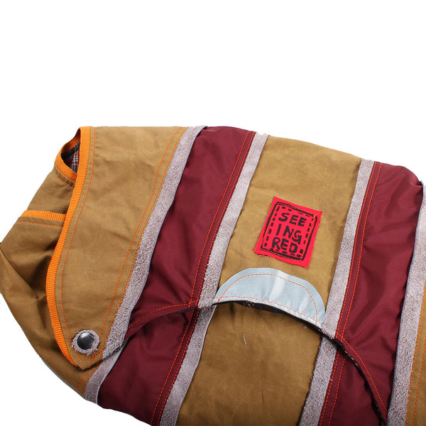 Seeing Red - Hood Bag - Brown/Burgundy