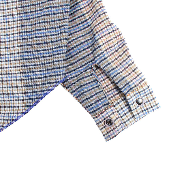 Seeing Red - Lenny Shirt - 003 - Blue/Tan/Beige Plaid