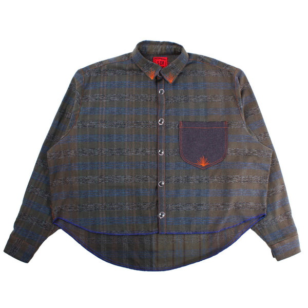 Seeing Red - Lenny Shirt - 002 - Green/Blue Plaid