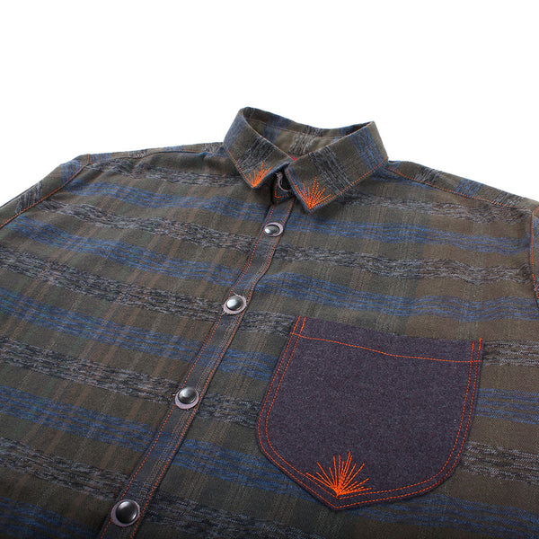 Seeing Red - Lenny Shirt - 002 - Green/Blue Plaid