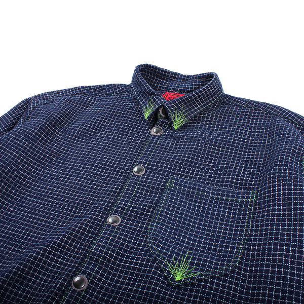 Seeing Red - Lenny Shirt - 004 - Navy/White Plaid