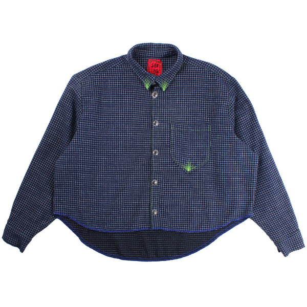 Seeing Red - Lenny Shirt - 004 - Navy/White Plaid