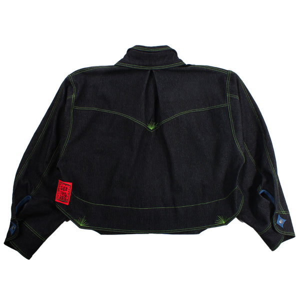 Seeing Red - Steiny B - 003 - Black Cord/Grey Plaid