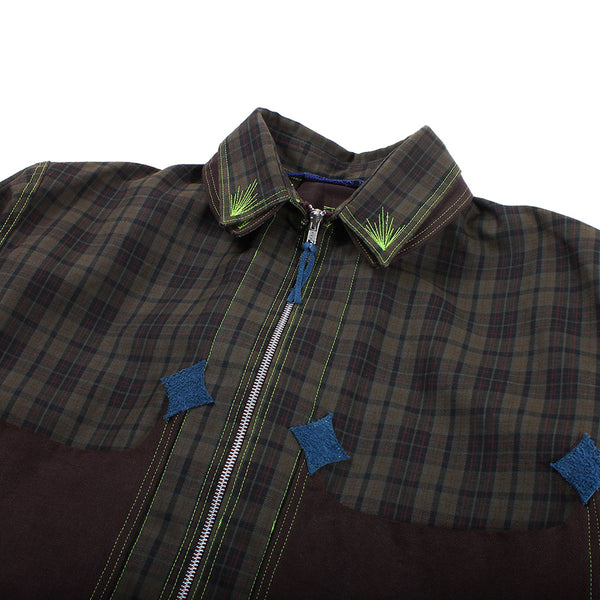 Seeing Red - Steiny B - 002 - Grey Plaid/Brown