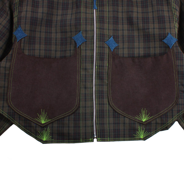 Seeing Red - Steiny B - 002 - Grey Plaid/Brown