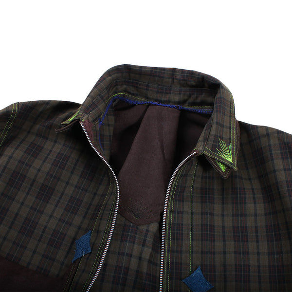 Seeing Red - Steiny B - 002 - Grey Plaid/Brown