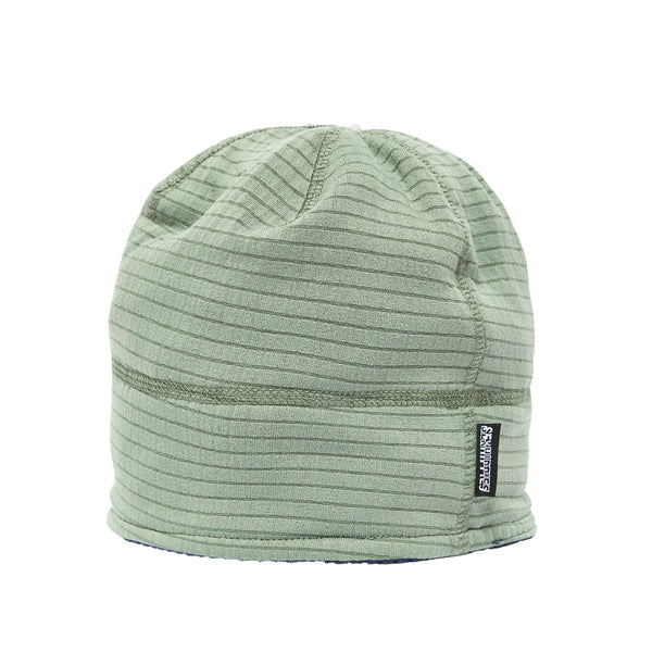 Sexhippies - Reversible Grid Fleece Beanie - Navy/Sage