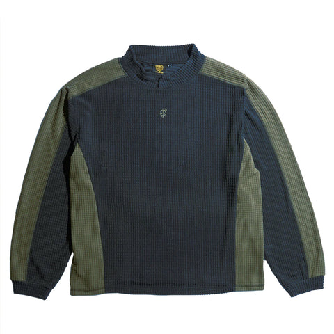 LLOYD / ALTERIOR - Reversible Fleece Toque - 4 Panel - Taupe/Navy/Cream