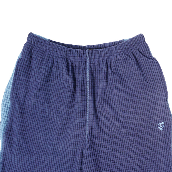 Sexhippies - Grid Fleece Pants - Navy/Cool Blue