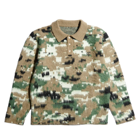 Sexhippies - Brushed Mohair Rugby Sweater - Digital Camo