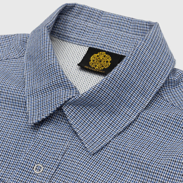 Sexhippies - Houndstooth Shacket - Blue