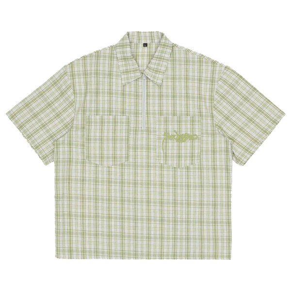 Sexhippies - Half-Zip Work Shirt - Sage