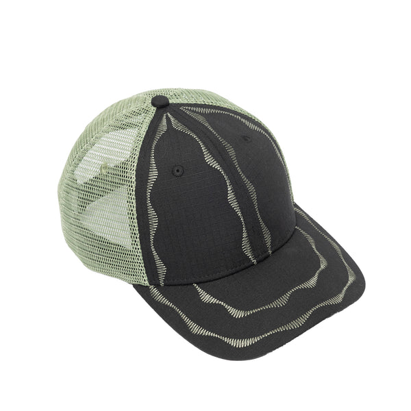 Sexhippies - Welders Stitch Mesh Hat - Black/Sage