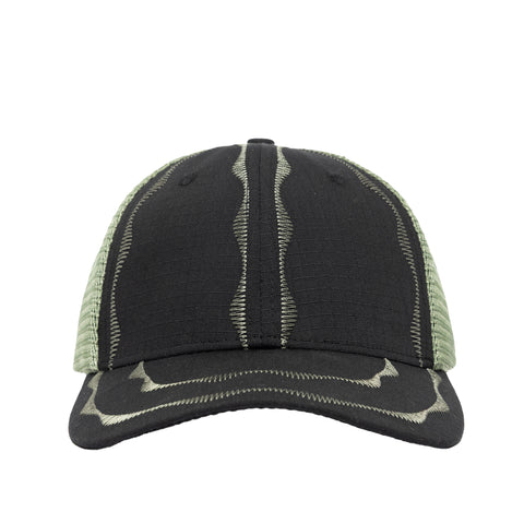 Sexhippies - Welders Stitch Mesh Hat - Black/Sage