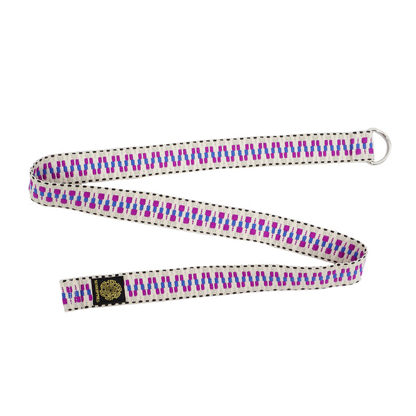 Sexhippies - Jacquard D-Ring Belt - Navy or White