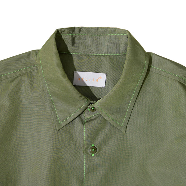 Sturla - L/S Button Up Shirt - Olive Shot Nylon