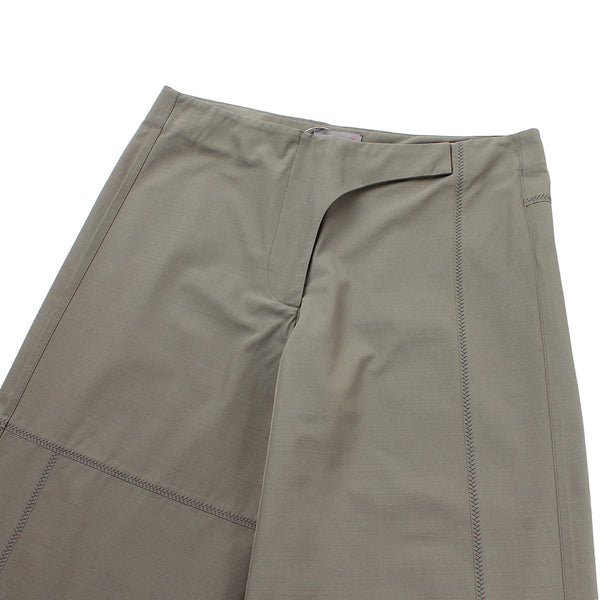 Sturla - Curve Closure Trousers - Sage Silk Nylon