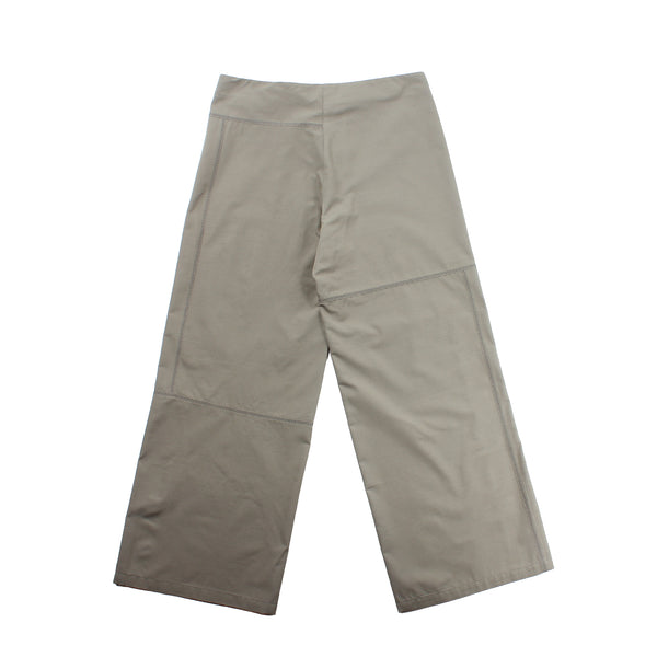 Sturla - Curve Closure Trousers - Sage Silk Nylon