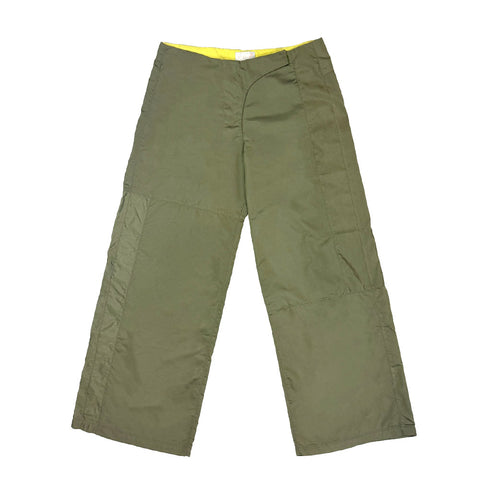 Sturla - Curve Closure Trousers - Olive Shot Nylon