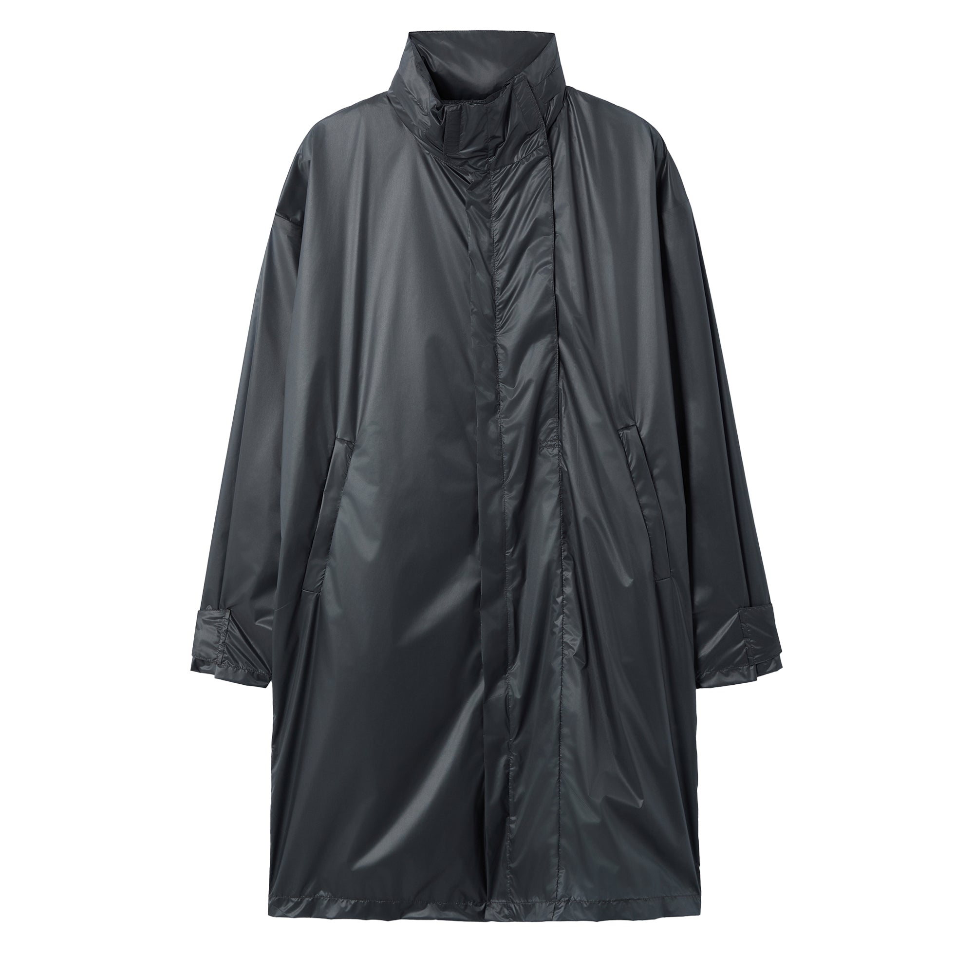 Sturla - Ghost Shell Coat - Charcoal Blue Translucent Nylon