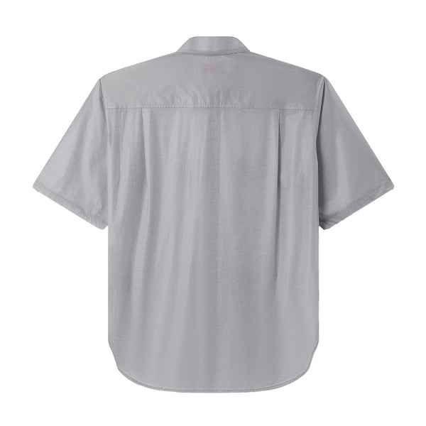 Sturla - Grid S/S Shirt - Ice Grey Coated Jersey