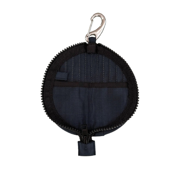 Sturla - Half Moon Pouch - French Navy Shot Nylon/Felt