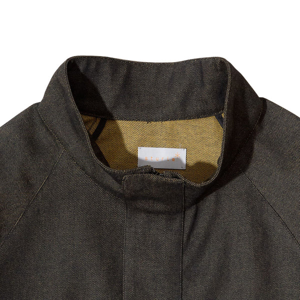 Sturla - Incision Jacket - Black Reverse Denim