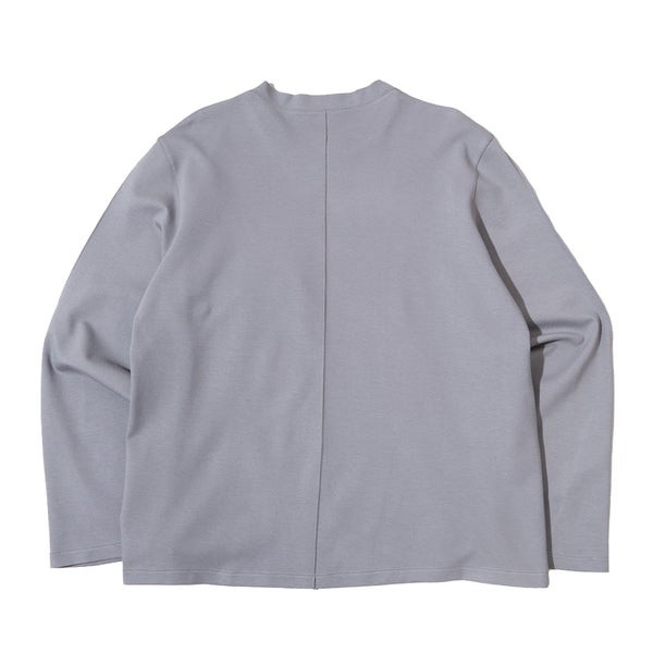 Sturla - Mens Incision L/S - Grey Cotton Jersey