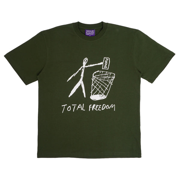 Turtle Island Meditation Equipment - Total Freedom T-shirt - Dark Army Green