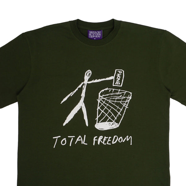 Turtle Island Meditation Equipment - Total Freedom T-shirt - Dark Army Green