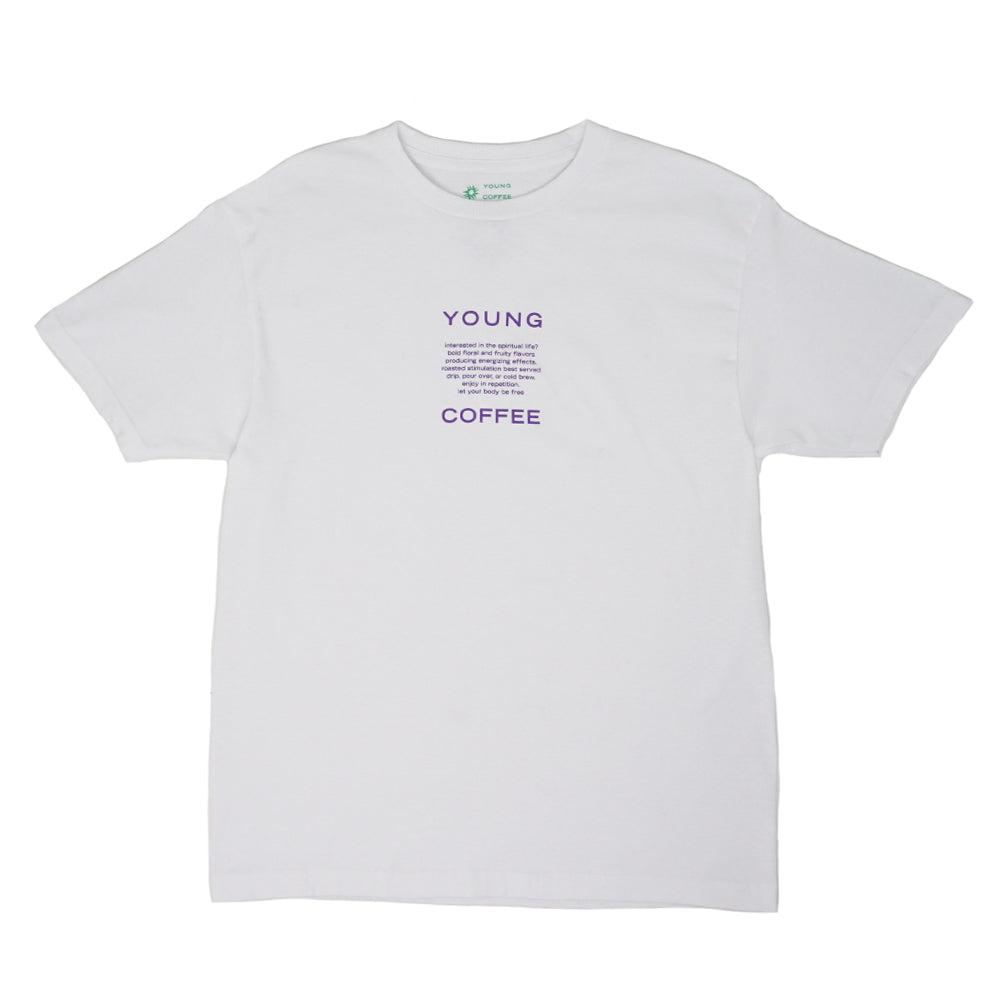 Young Coffee - Coffee Label T-shirt - White